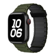 For Apple Watch Series 5 44mm Tri-beads Magnetic Hoop Silicone Watch Band(Army Green Black) - free shipping - PMc TechLife - Order now!