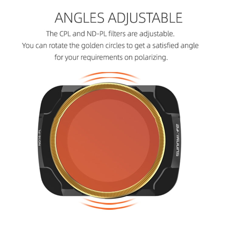 Sunnylife AIR2-FI9282 For DJI Mavic Air 2 ND16-PL Coating Film Lens Filter - Lens Filter by PMC TechLife | Online Shopping South Africa | PMC TechLife | Buy Now Pay Later Mobicred