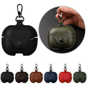 For Samsung Galaxy Buds 3 Business Leather Bluetooth Earphone Protective Case with Hook(Dark Brown)