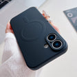 For iPhone 16 Solid Color Liquid Silicone MagSafe Magnetic Phone Case(Black) - iPhone 16 Cases by PMC TechLife | Online Shopping South Africa | PMC TechLife | Buy Now Pay Later Mobicred