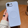 For iPhone 16e Solid Color Liquid Silicone MagSafe Magnetic Phone Case(Lilac Purple) - free shipping - PMC TechLife - Order now!