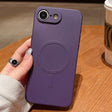 For iPhone 16e Solid Color Liquid Silicone MagSafe Magnetic Phone Case(Dark Purple) - iPhone 16e Cases by PMC TechLife | Online Shopping South Africa | PMC TechLife | Buy Now Pay Later Mobicred