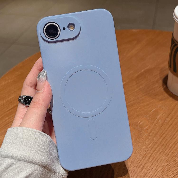 For iPhone 16e Solid Color Liquid Silicone MagSafe Magnetic Phone Case(Lilac Purple) - iPhone 16e Cases by PMC TechLife | Online Shopping South Africa | PMC TechLife | Buy Now Pay Later Mobicred