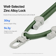 DUX DUCIS Plaz Crossbody Neck Strap Anti-lost Phone Lanyard(Army Green)