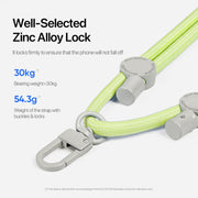 DUX DUCIS Plaz Crossbody Neck Strap Anti-lost Phone Lanyard(Green Yellow)