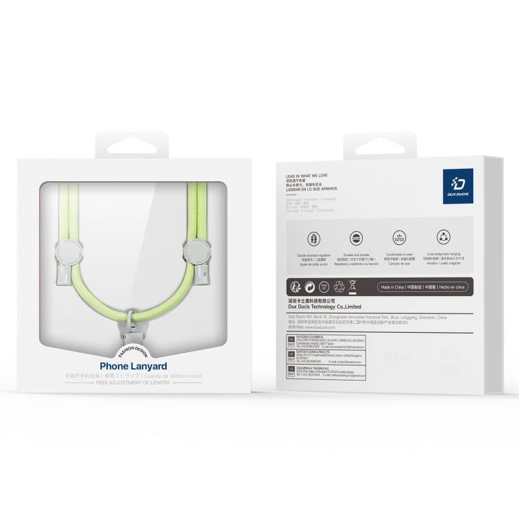 DUX DUCIS Plaz Crossbody Neck Strap Anti-lost Phone Lanyard(Green Yellow)