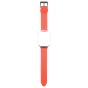 For Redmi Watch 3 Lite Metal Frame Integrated Leather Watch Band(Red)