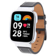 For Redmi Watch 3 Lite Metal Frame Integrated Leather Watch Band(Black) - free shipping - PMc TechLife - Order now!