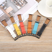 For Redmi Watch 3 Lite Metal Frame Integrated Leather Watch Band(Blue)
