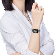 For Redmi Watch 3 Lite Frame Integrated One-bead Stainless Steel Watch Band(Silver)