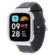 For Redmi Watch 3 Lite Metal Frame Integrated Genuine Leather Watch Band(Black) - Watch Bands by PMc TechLife | Online Shopping South Africa | PMc TechLife | Buy Now Pay Later Mobicred