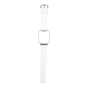 For Redmi Watch 3 Lite Metal Frame Integrated Genuine Leather Watch Band(White)
