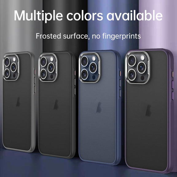 For iPhone 15 Pro Max SULADA Skin Feel Matte Shockproof Phone Case(Black)