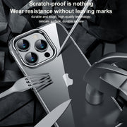 For iPhone 16 Pro SULADA PC + Aluminum Alloy Lens Holder Phone Case(Silver)