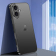 For iPhone 16 SULADA Natural Color Series Electroplating Frosted TPU Phone Case(Black) - iPhone 16 Cases by SULADA | Online Shopping South Africa | PMC TechLife | Buy Now Pay Later Mobicred