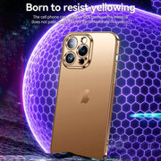 For iPhone 16 Plus SULADA Natural Color Series Electroplating Frosted TPU Phone Case(Gold)