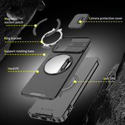 For Motorola Moto G 5G 2024 Sliding Camshield Ring Holder Phone Case(Purple)