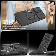For Motorola Moto G 5G 2024 Sliding Camshield Ring Holder Phone Case(Blue)