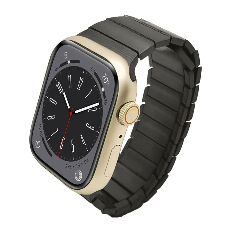 For Apple Watch Series 8 45mm Single Bead Magnetic Stainless Steel Watch Band(Black) - free shipping - PMc TechLife - Order now!