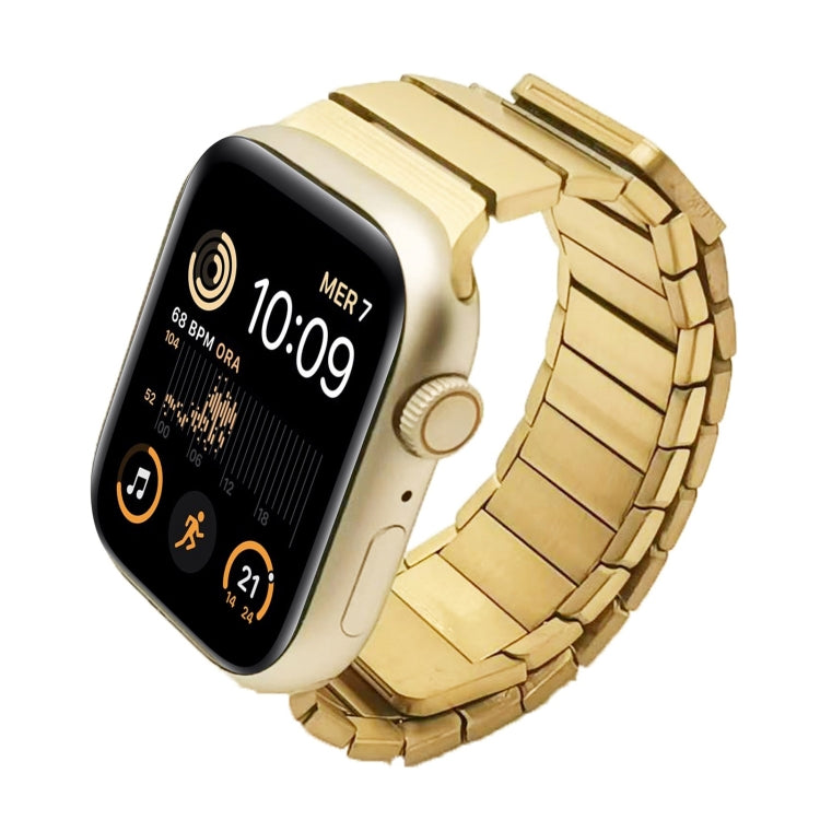 For Apple Watch SE 40mm Single Bead Magnetic Stainless Steel Watch Band(Gold) - free shipping - PMc TechLife - Order now!