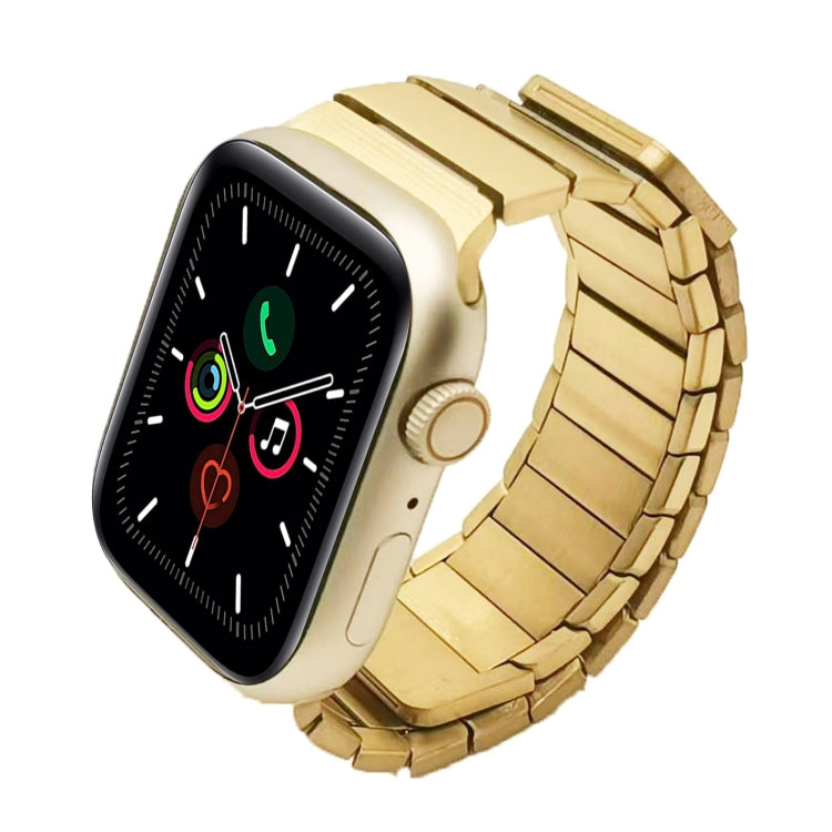 For Apple Watch Series 5 40mm Single Bead Magnetic Stainless Steel Watch Band(Gold) - free shipping - PMc TechLife - Order now!
