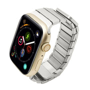 For Apple Watch Series 4 40mm Single Bead Magnetic Stainless Steel Watch Band(Silver)