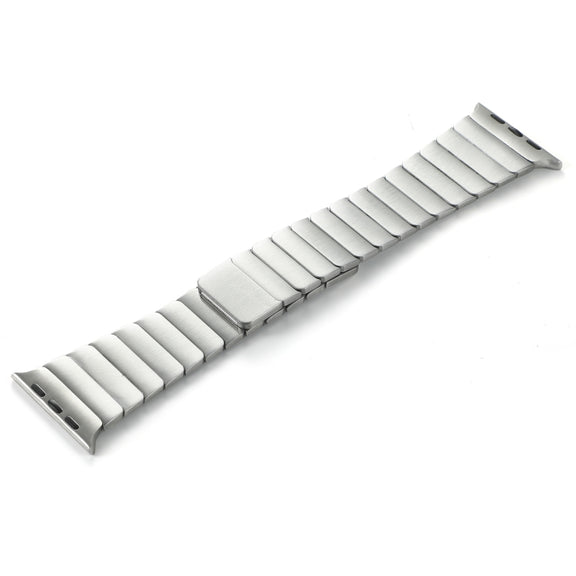 For Apple Watch Series 10 42mm Single Bead Magnetic Stainless Steel Watch Band(Silver)