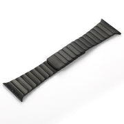 For Apple Watch Series 10 46mm Single Bead Magnetic Stainless Steel Watch Band(Black)
