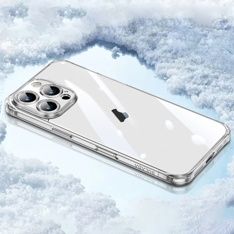 For iPhone 16 Pro SULADA TPU Frame Tempered Glass Transparent Phone Case(White) - free shipping - PMC Jewellery - Order now!