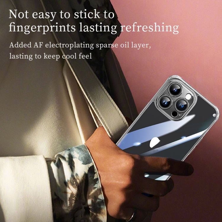 For iPhone 16 Pro SULADA TPU Frame Tempered Glass Transparent Phone Case(White) - free shipping - PMC Jewellery - Order now!