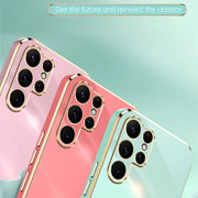 For Samsung Galaxy S25 Ultra 5G XINLI Straight Edge 6D Electroplate TPU Phone Case(Mint Green)
