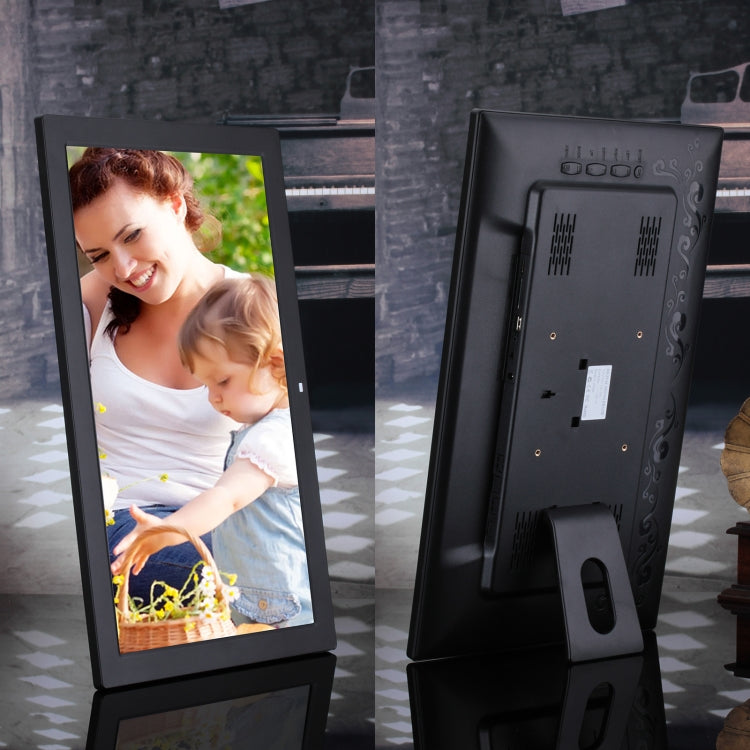 23.6 inch LED Screen Digital Photo Frame, Plug Type:US Plug(Black)