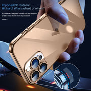 For iPhone 16 Pro SULADA JINGJIA Series Lens Protector Hard PC Phone Case(Gold)
