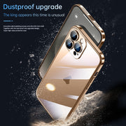 For iPhone 16 Pro SULADA JINGJIA Series Lens Protector Hard PC Phone Case(Gold)