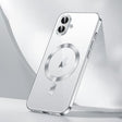 For iPhone 16 SULADA MagSafe Plating TPU Shockproof Phone Soft Case(Silver) - iPhone 16 Cases by SULADA | Online Shopping South Africa | PMC TechLife | Buy Now Pay Later Mobicred