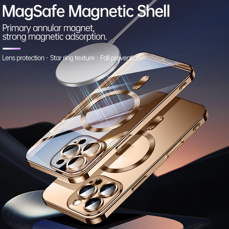 For iPhone 16 Plus SULADA MagSafe Plating TPU Shockproof Phone Soft Case(Gold)