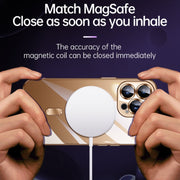 For iPhone 16 SULADA MagSafe Plating TPU Shockproof Phone Soft Case(Titanium Grey)
