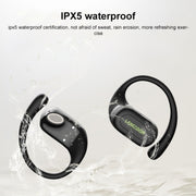 Langsdom TS19 Ear-mounted ENC Noise Reduction Wireless Bluetooth Earphone(Black Green)