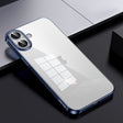For iPhone 16 SULADA Shine Through Series Plating TPU Transparent Phone Case(Titanium Blue) - iPhone 16 Cases by SULADA | Online Shopping South Africa | PMC TechLife | Buy Now Pay Later Mobicred
