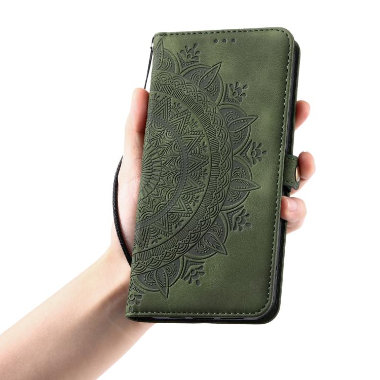 For iPhone 16e Skin Feel Totem Embossed Leather Phone Case(Deep Green) - iPhone 16e Cases by PMC TechLife | Online Shopping South Africa | PMC TechLife | Buy Now Pay Later Mobicred