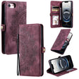 For iPhone 16e Skin Feel Totem Embossed Leather Phone Case(Wine Red) - free shipping - PMC TechLife - Order now!