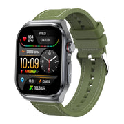 ET585 2.04 inch Nylon Strap IP68 Water-resistant Smart Watch, Support ECG / Blood Composition Measurement(Green)