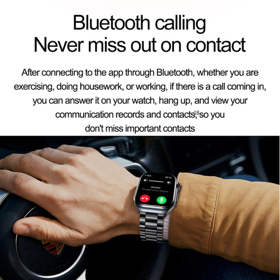ET585 2.04 inch Nylon Strap IP68 Water-resistant Smart Watch, Support ECG / Blood Composition Measurement(Black)