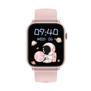 HD15 1.75 inch Silicone Strap IP68 Water-resistant Smart Watch, Support Sedentary Reminder / Sleep Monitoring(Pink)