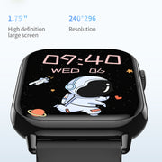 HD15 1.75 inch Silicone Strap IP68 Water-resistant Smart Watch, Support Sedentary Reminder / Sleep Monitoring(Pink)