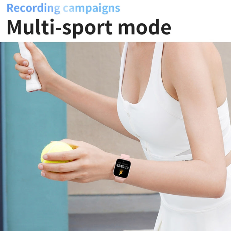 HD15 1.75 inch Silicone Strap IP68 Water-resistant Smart Watch, Support Sedentary Reminder / Sleep Monitoring(Pink)