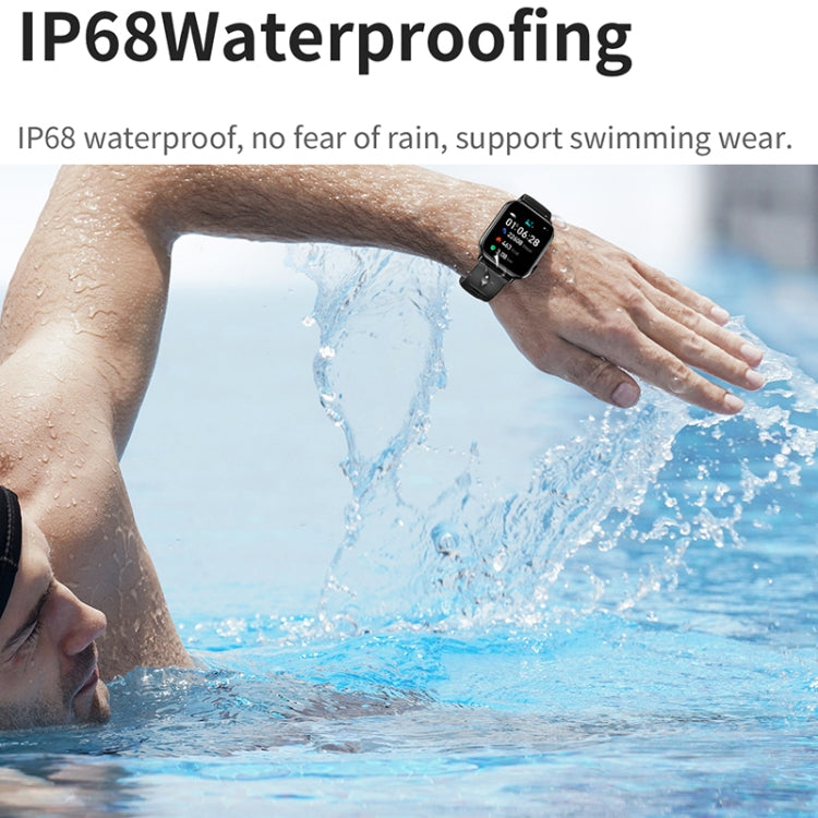 HD15 1.75 inch Silicone Strap IP68 Water-resistant Smart Watch, Support Sedentary Reminder / Sleep Monitoring(Pink)