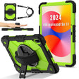 For Huawei MatePad SE 11 2024 Contrast Color Robot Silicone Hybrid PC Tablet Case(Black Yellow Green) - Huawei by PMC TechLife | Online Shopping South Africa | PMC TechLife | Buy Now Pay Later Mobicred