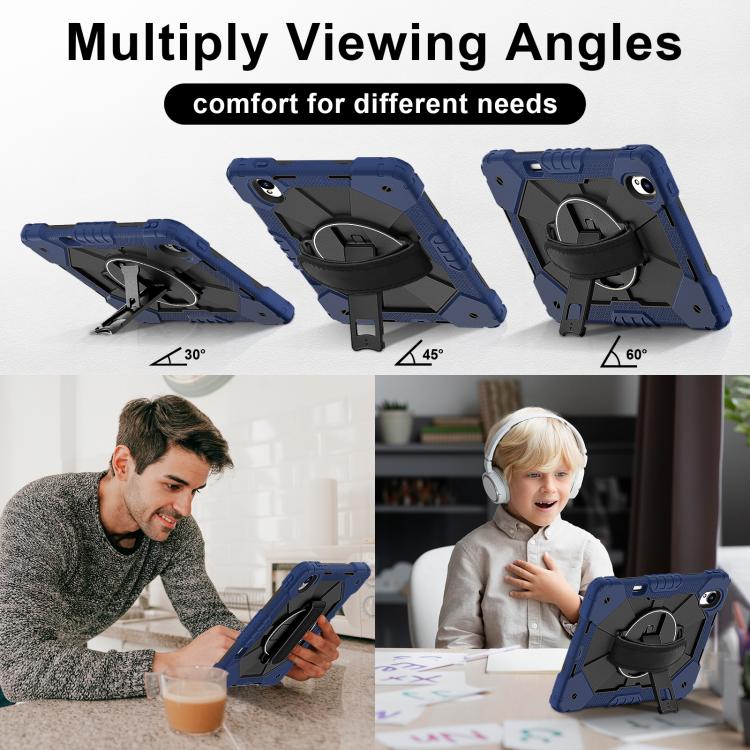 For Huawei MatePad 11.5 S Contrast Color Robot Silicone Hybrid PC Tablet Case(Navy Black) - free shipping - PMC TechLife - Order now!