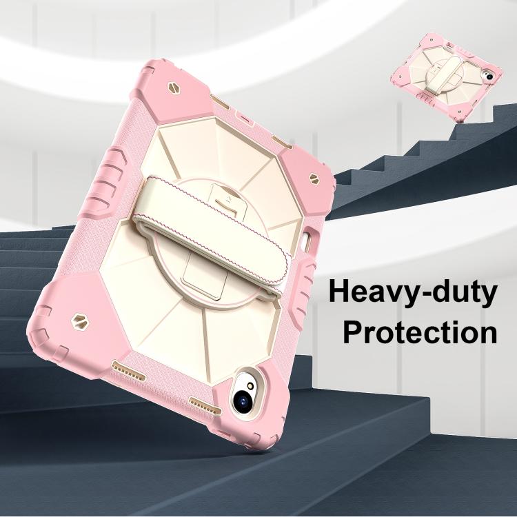 For Huawei MatePad 11.5 S Contrast Color Robot Silicone Hybrid PC Tablet Case(Rose Gold Beige) - Huawei by PMC TechLife | Online Shopping South Africa | PMC TechLife | Buy Now Pay Later Mobicred